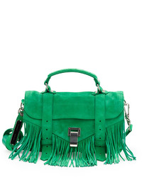 Proenza Schouler Suede PS1 Tiny Bag in Bottle Green – Hampden Clothing