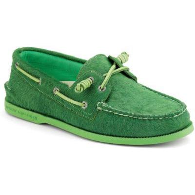 sperry green shoes