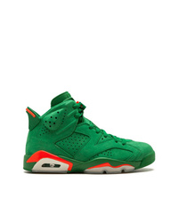 Green Suede High Top Sneakers