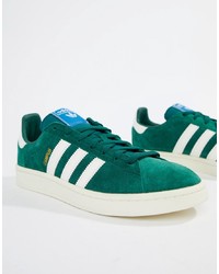 green suede adidas trainers