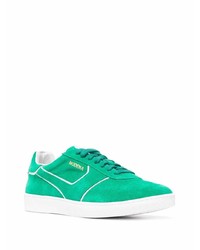Pantofola D'oro Logo Print Panelled Low Top Suede Sneakers