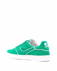 Pantofola D'oro Logo Print Panelled Low Top Suede Sneakers