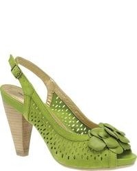 Green Suede Sandals