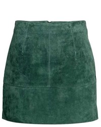 H&M Short Suede Skirt