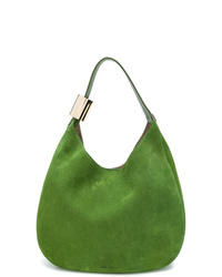 Green Suede Tote Bag