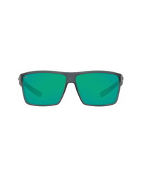 Costa Del Mar 63mm Polarized Tinted Oversize Rectangle Sunglasses