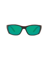 Costa Del Mar 64mm Oversize Polarized Rectangular Sunglasses