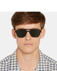 Paul Smith Alder Aviator Style Tortoiseshell Acetate Sunglasses
