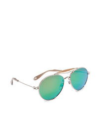 Givenchy Arrow Aviator Mirrored Sunglasses