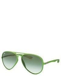 Ray-Ban Aviator Liteforce Oval Sunglassesmetallized Green58 Mm