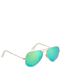 Ray-Ban Aviator Sunglasses With Polarized Mirror Lenses
