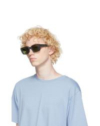 RetroSuperFuture Black Lira Rectangle Sunglasses