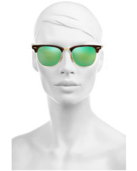 Ray-Ban Clubmaster Acetate Mirrored Sunglasses