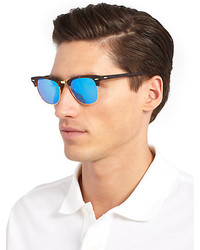 ray ban clubmaster mirrored sunglasses