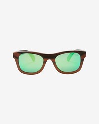 Intermix Finlay Co Ledbury Wooden Frame Wayfarer Sunglasses