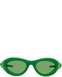 Bottega Veneta Green Rubber Sunglasses