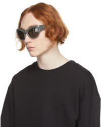 Dries Van Noten Grey Linda Farrow Edition Cat Eye Sunglasses