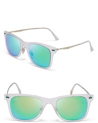 Ray-Ban Light Ray Mirrored Wayfarer Sunglasses 50mm