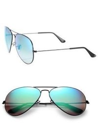 Ray-Ban Metal Mirrored Aviator Sunglasses