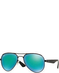 Ray-Ban Mirrored Iridescent Aviator Sunglasses