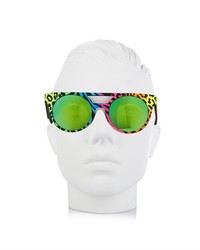 Italia Independent Neon Round Framed Mirrored Sunglasses