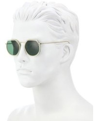 Kyme Omar 44mm Modified Round Sunglasses
