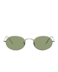 Ray-Ban Silver Oval Icons Sunglasses