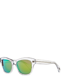 Oliver Peoples Sofee 53mm Polarized Sunglasses Clearmirror Green