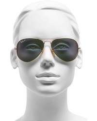 Ray-Ban Standard Icons 58mm Mirrored Polarized Aviator Sunglasses