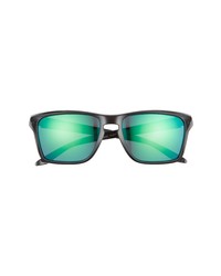 Oakley Sylas 57mm Mirrored Rectangular Sunglasses