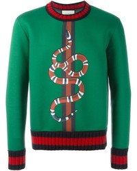 AUTHENTIC GUCCI SWEATSHIRT Snake Kingsnake Print Made In Italy Mens S  Sweater £631.59 - PicClick UK