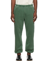 Les Tien Green Cotton Lounge Pants