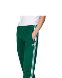 adidas green firebird track pants