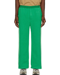 Situationist Green Satin Fleece Trousers