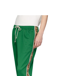 Gucci Green Technical Jersey Gg Lounge Pants