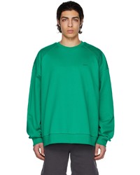 Juun.J Green Dlicat Graphic Sweatshirt
