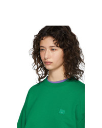 Acne Studios Green Forba Face Sweatshirt