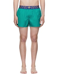 Versace Underwear Blue Polyester Swim Shorts