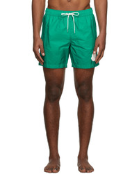 Moncler Green Nylon Swim Shorts