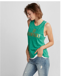 Express Green Go Champagne Muscle Tank