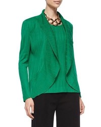 Green Textured Jacket