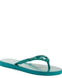 Green Thong Sandals