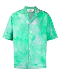 MSGM Watercolour Effect Shirt