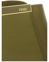 Fendi 2jours Textured Leather Shopper