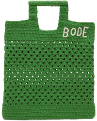 Bode Green Logo Tote