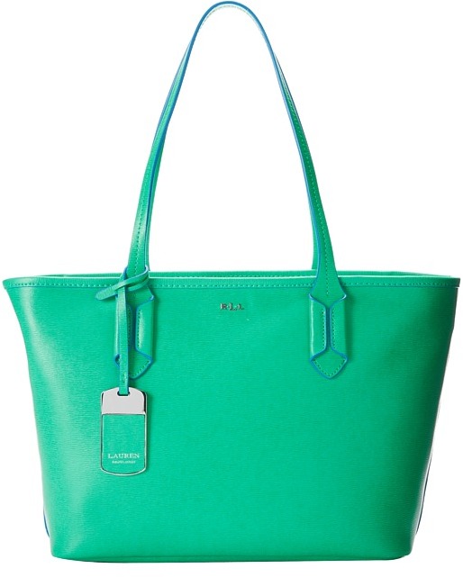 ralph lauren green tote bag