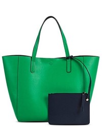 Faux-Leather Medium Reversible Tote