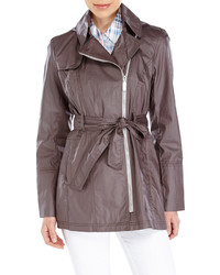 Vince Camuto Asymmetrical Coated Trench Coat