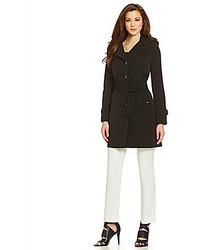 Calvin Klein Belted Hooded Trench Coat