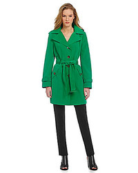 Calvin Klein Belted Hooded Trench Coat, $119 | Dillard's | Lookastic